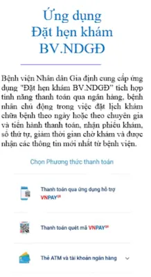 Đăng ký khám - BV ND GIA ĐỊNH android App screenshot 4